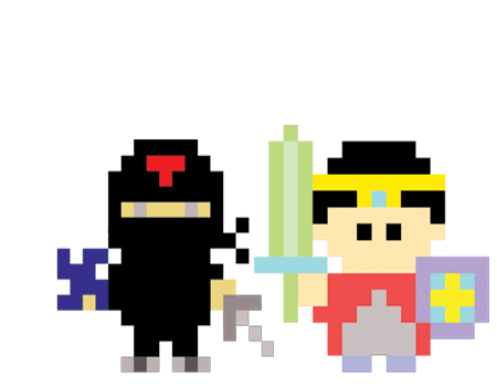 ドット絵の勇者と忍者